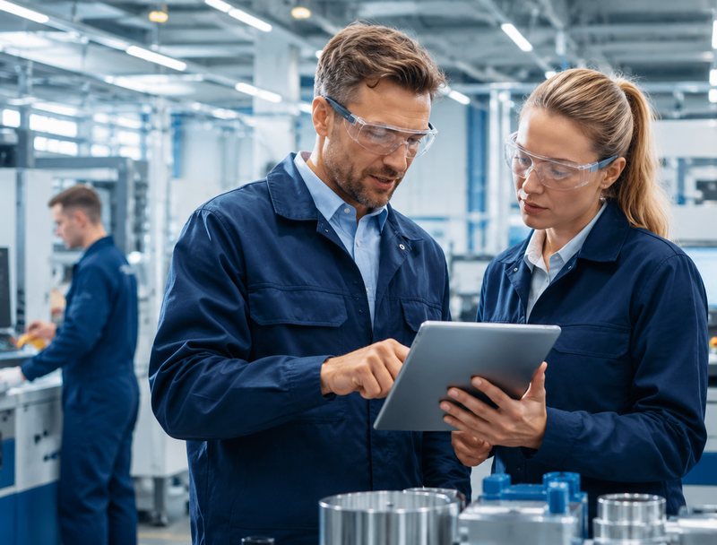 itarbeitende in der Fertigung planen Serviceprozesse mit ITSM und ESM Software itarbeitende in der Fertigung planen Serviceprozesse mit ITSM und ESM Software