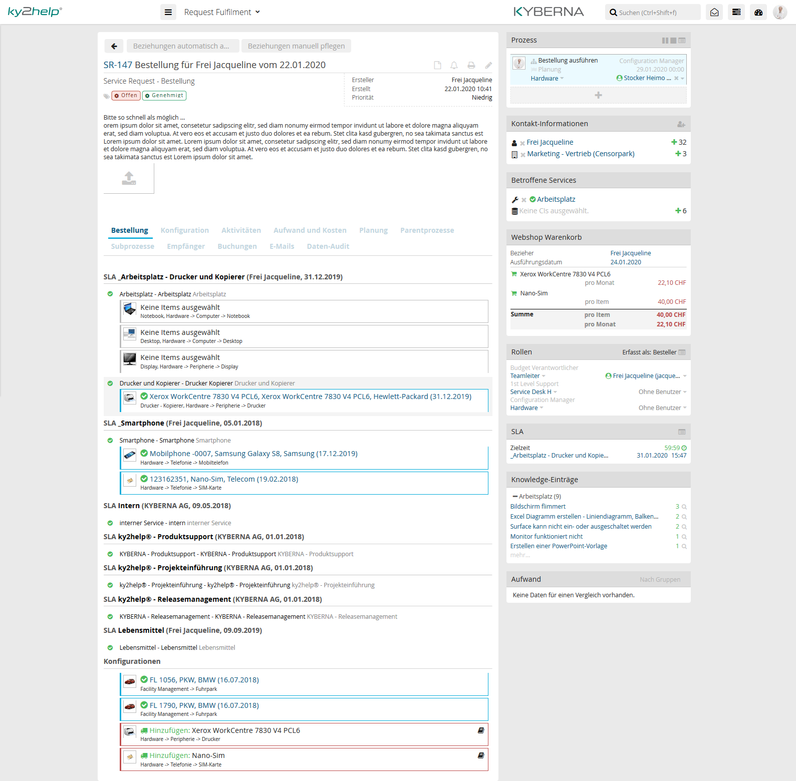 Request Fulfillment - Automatisierte Abläufe Request Fulfillment - Automatisierte Abläufe
