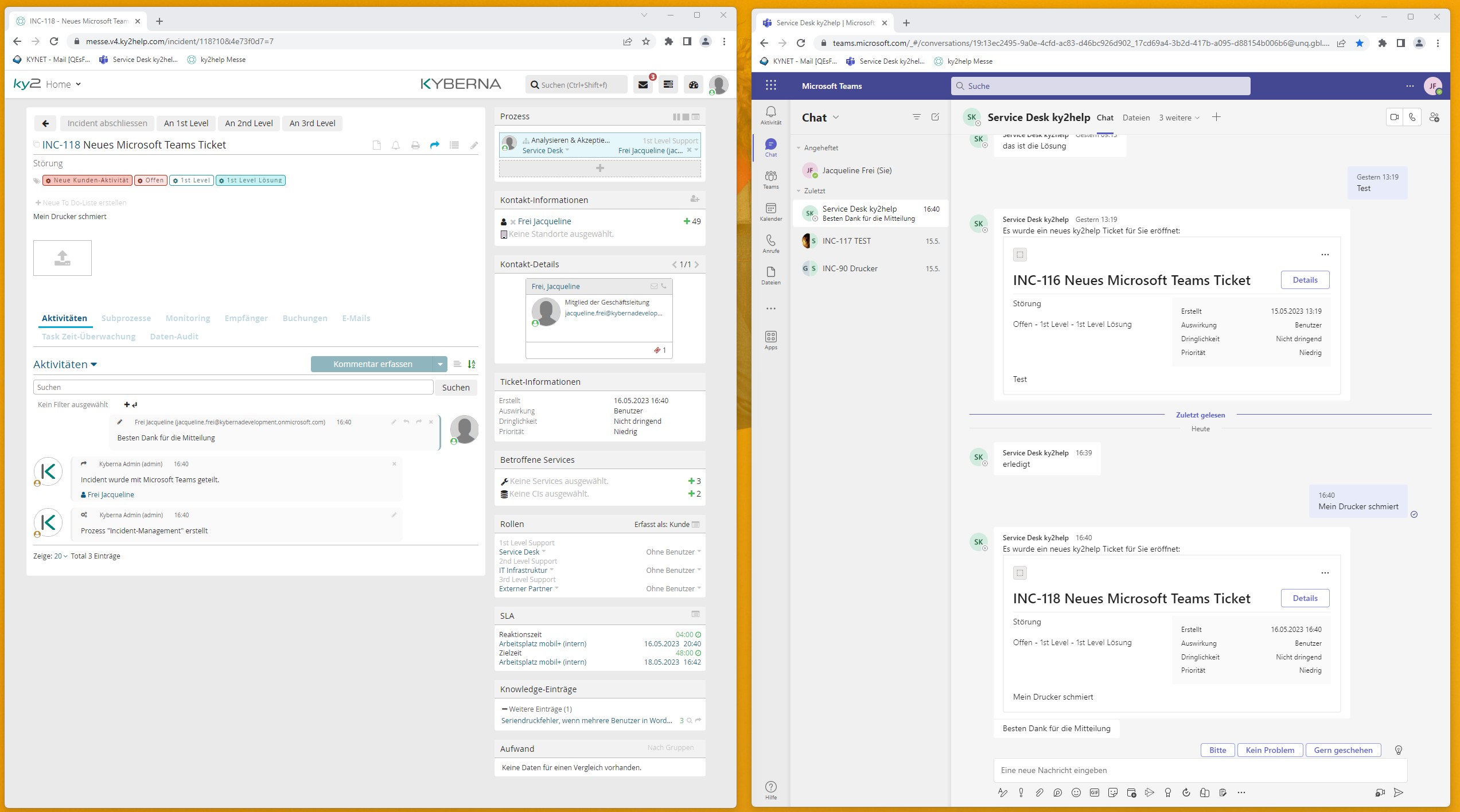 Smarte Teams Integration smarte Microsoft Teams-Integration